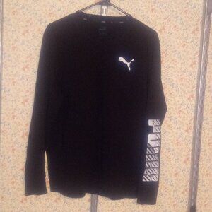 PUMA - Men's Large Black Long Sleeve Shirt
